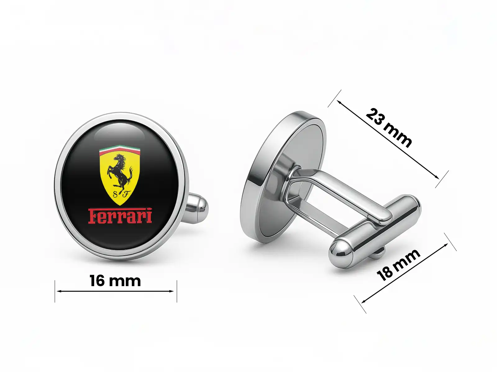 Ferrari Gemelos Elegantes Moda Hombre Universal Premium